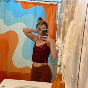 Red velvet tank